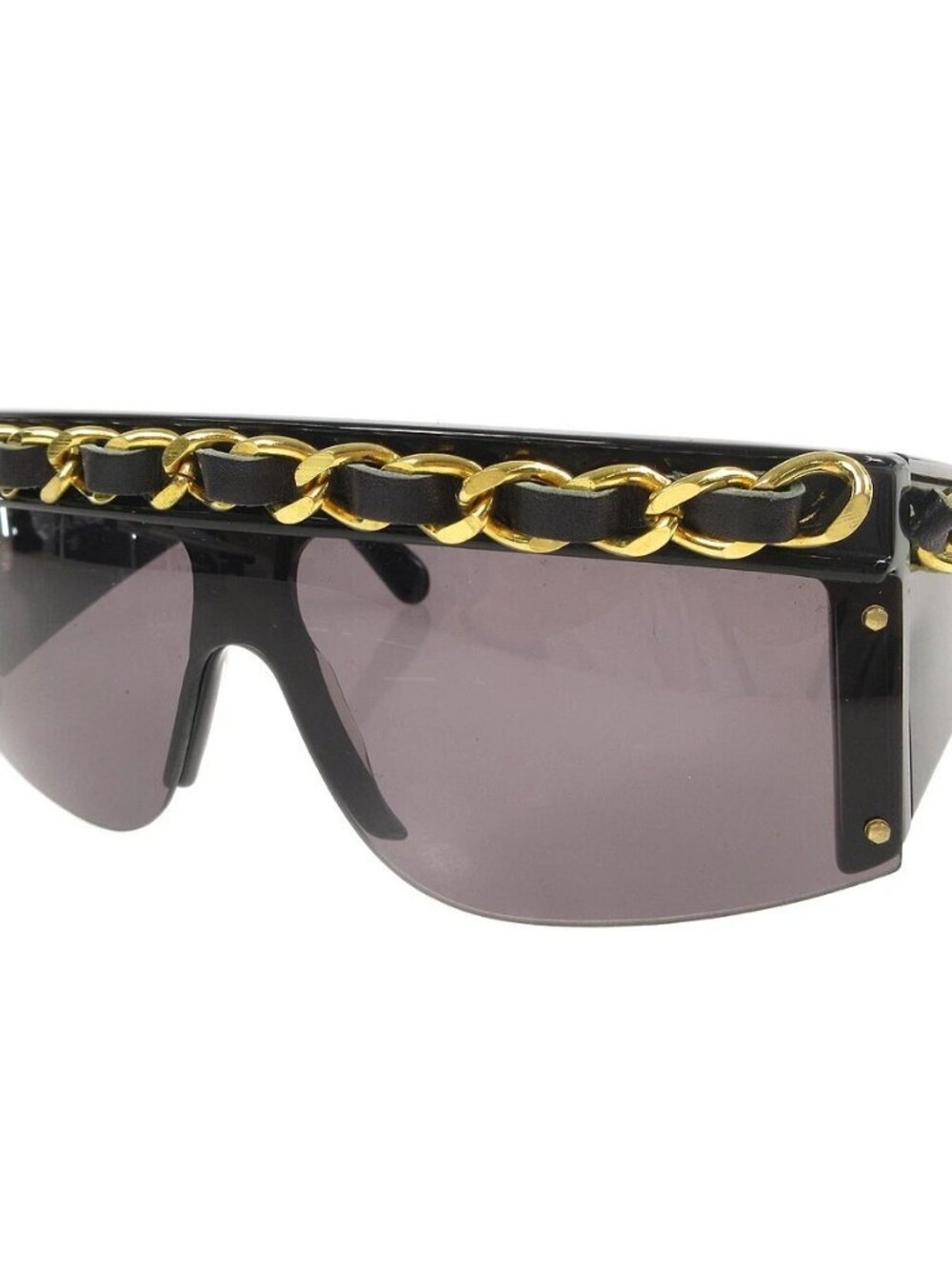 Chanel Chain Sunglasses Black Eyewear